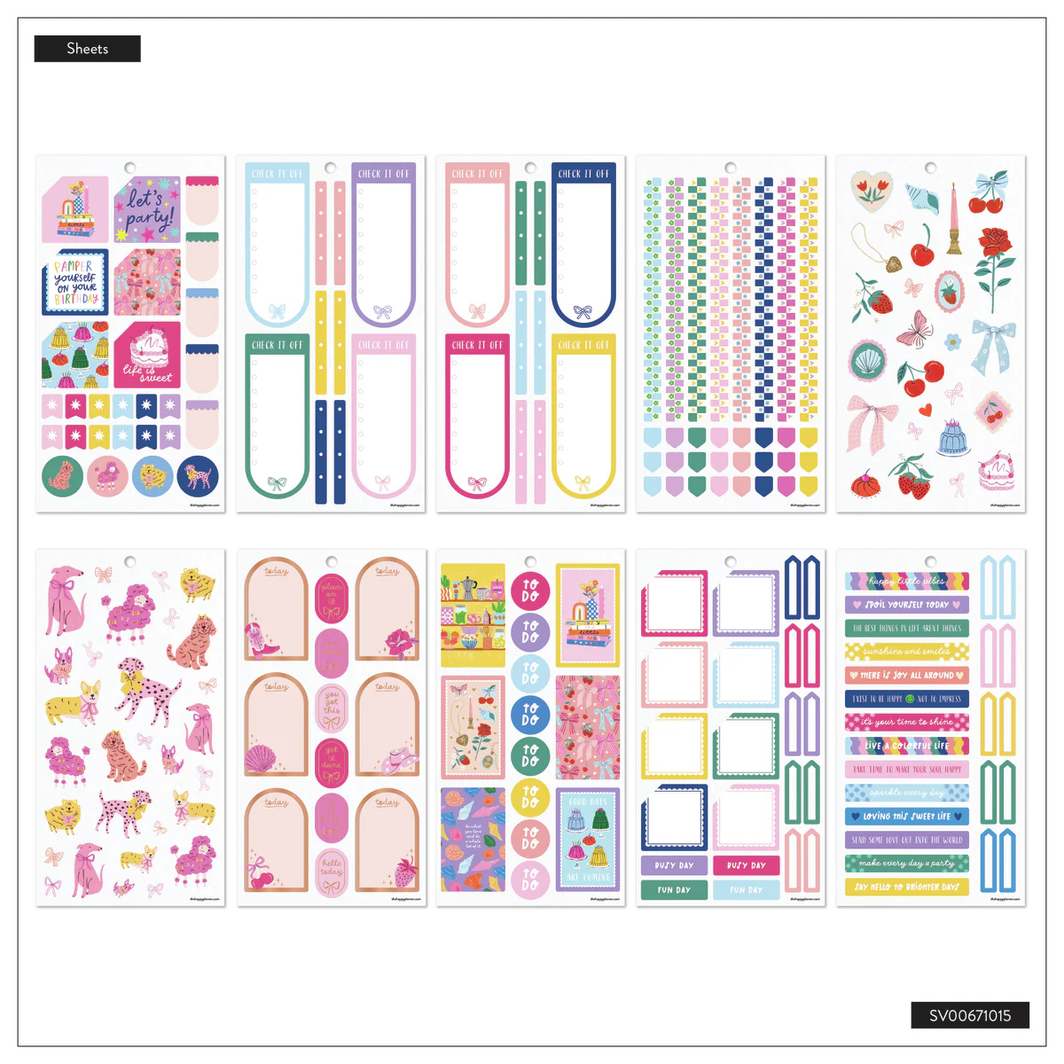 Happy Little Vibes - Value Pack Stickers 6 Happy Little Vibes - Value Pack Stickers