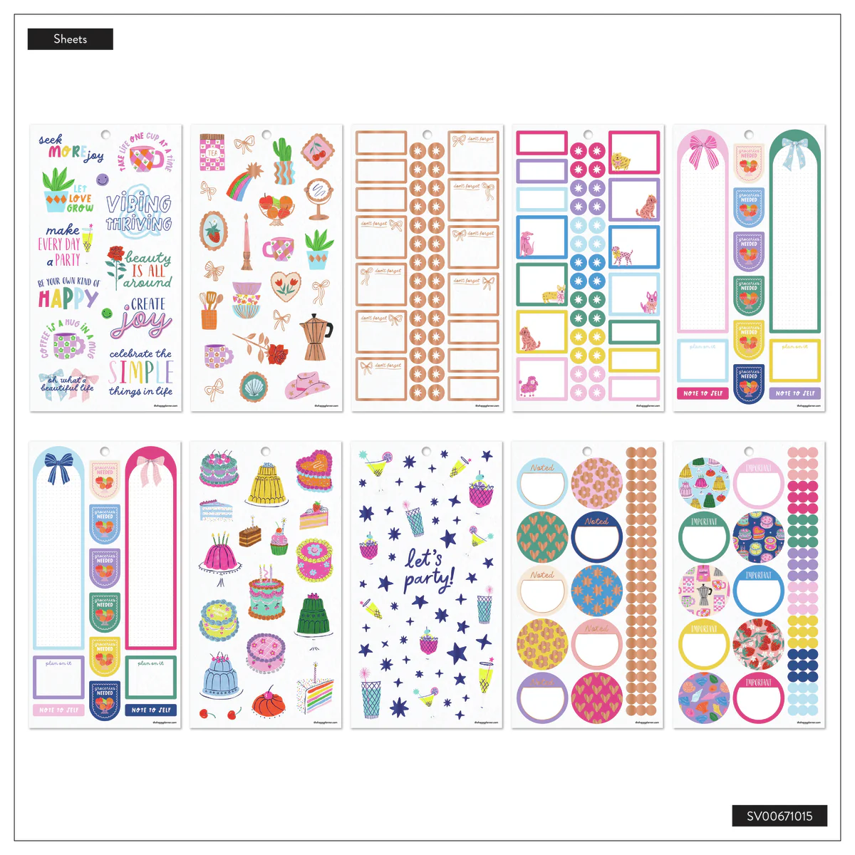 Happy Little Vibes - Value Pack Stickers 7 Happy Little Vibes - Value Pack Stickers