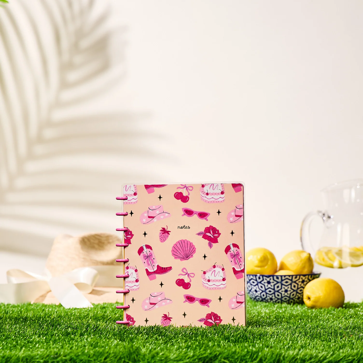 Happy Little Vibes - Dotted Lined Classic Notebook - 60 Sheets
