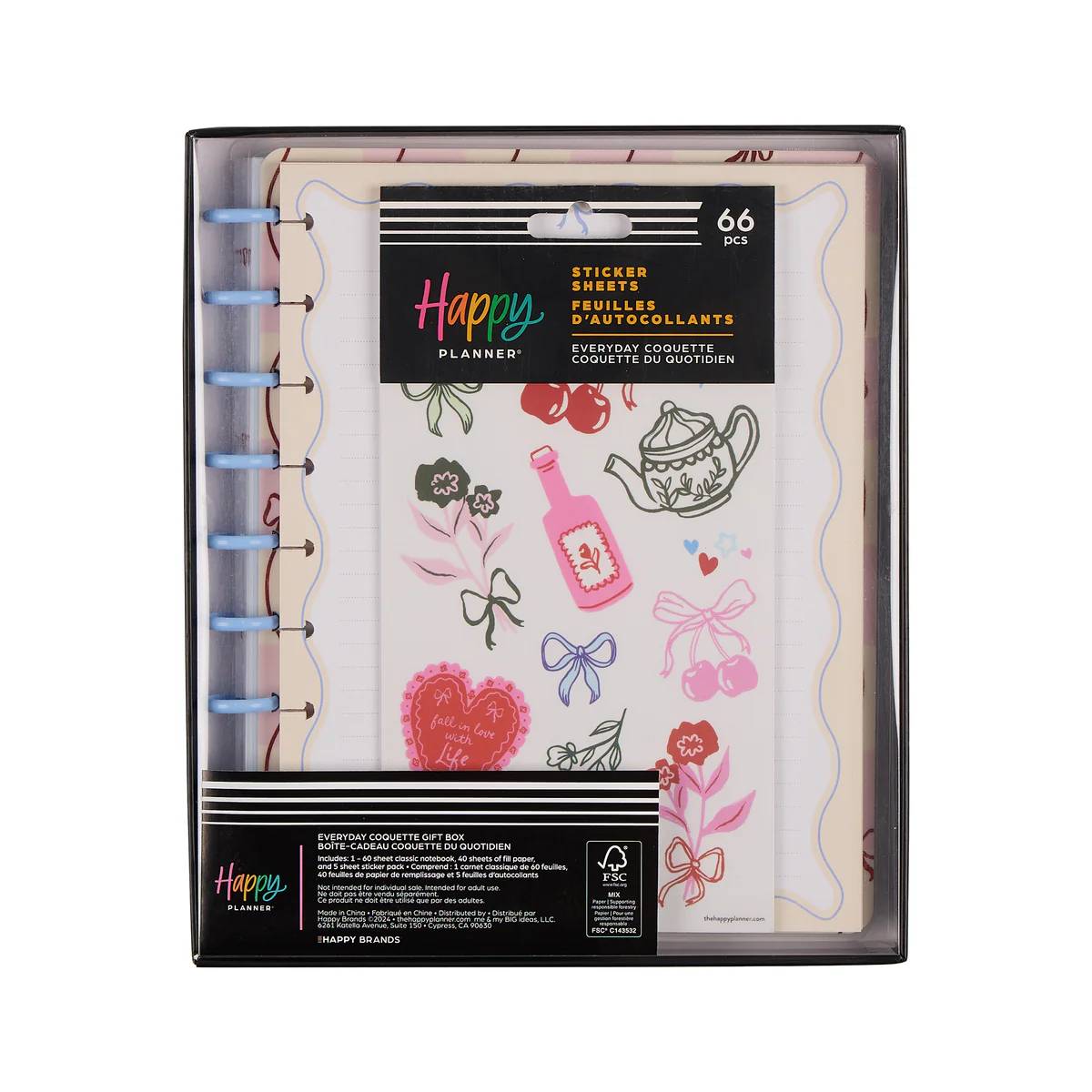 Everyday Coquette - Classic Notebook + Filler Paper + Sticker Bundle