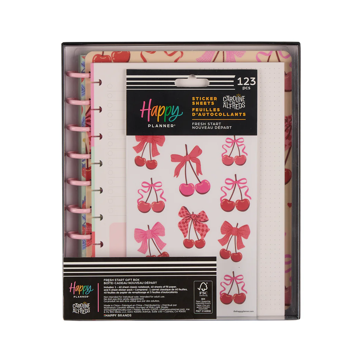 Fresh Start - Classic Notebook + Filler Paper + Sticker Bundle