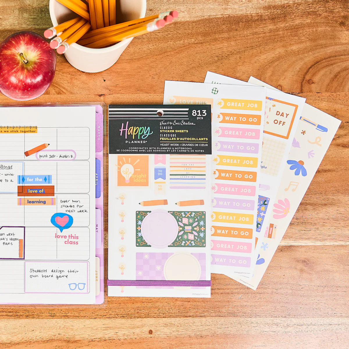 Heart Work Teacher - Value Pack Stickers 4 Heart Work Teacher - Value Pack Stickers