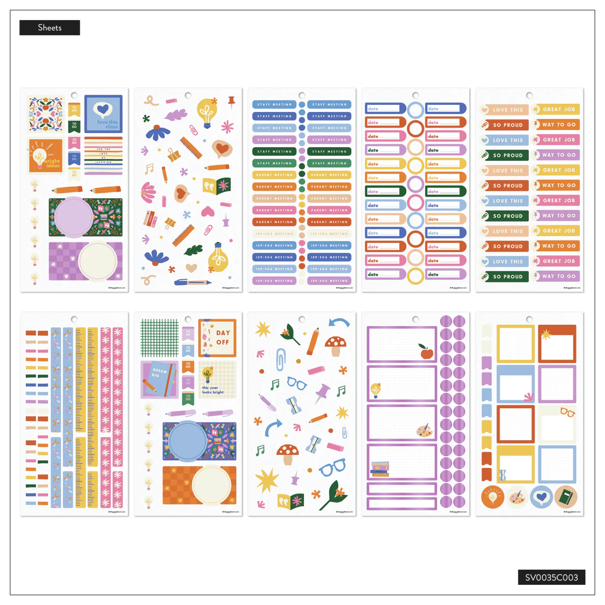 Heart Work Teacher - Value Pack Stickers 7 Heart Work Teacher - Value Pack Stickers