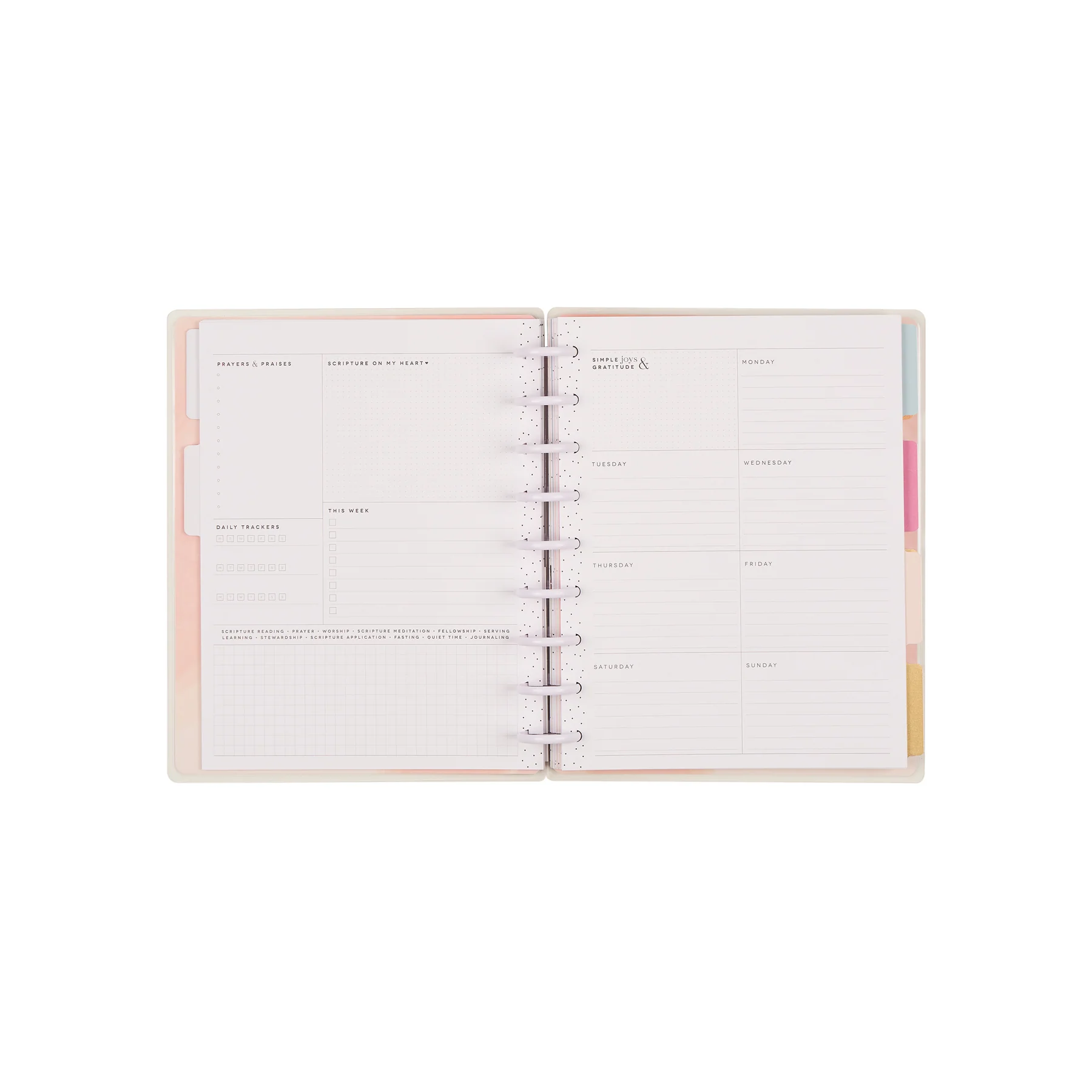 Undated Rise & Align Customizable Faith Planner - Classic Faith Layout - 12 Months 21 Undated Rise & Align Customizable Faith Planner - Classic Faith Layout - 12 Months