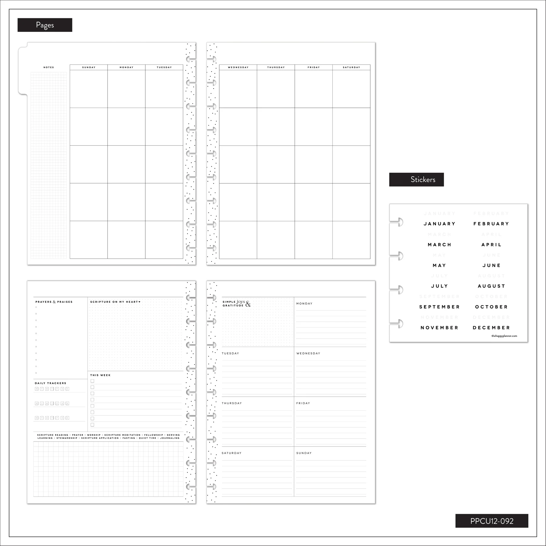 Undated Rise & Align Customizable Faith Planner - Classic Faith Layout - 12 Months 24 Undated Rise & Align Customizable Faith Planner - Classic Faith Layout - 12 Months