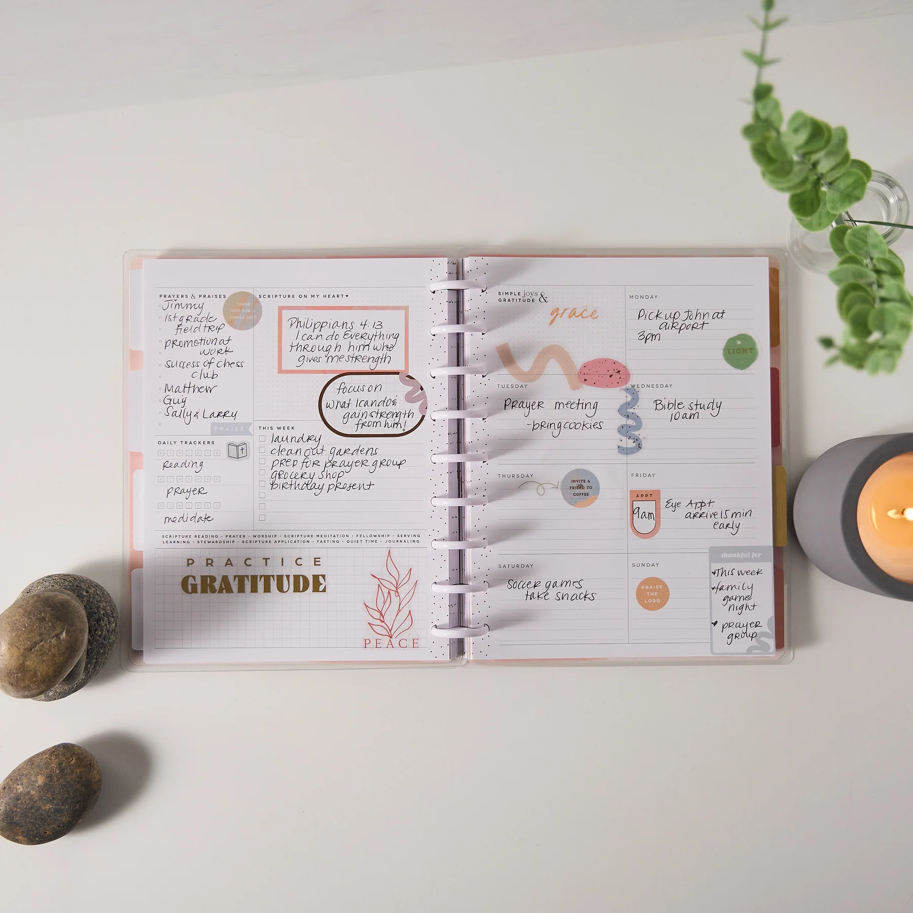 Undated Rise & Align Customizable Faith Planner - Classic Faith Layout - 12 Months 7 Undated Rise & Align Customizable Faith Planner - Classic Faith Layout - 12 Months