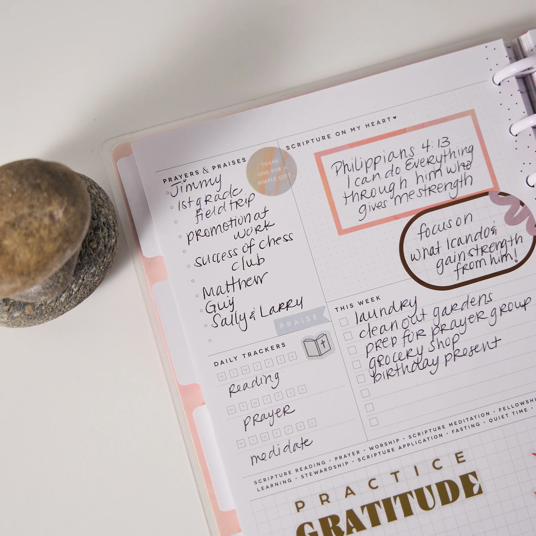 Undated Rise & Align Customizable Faith Planner - Classic Faith Layout - 12 Months 9 Undated Rise & Align Customizable Faith Planner - Classic Faith Layout - 12 Months
