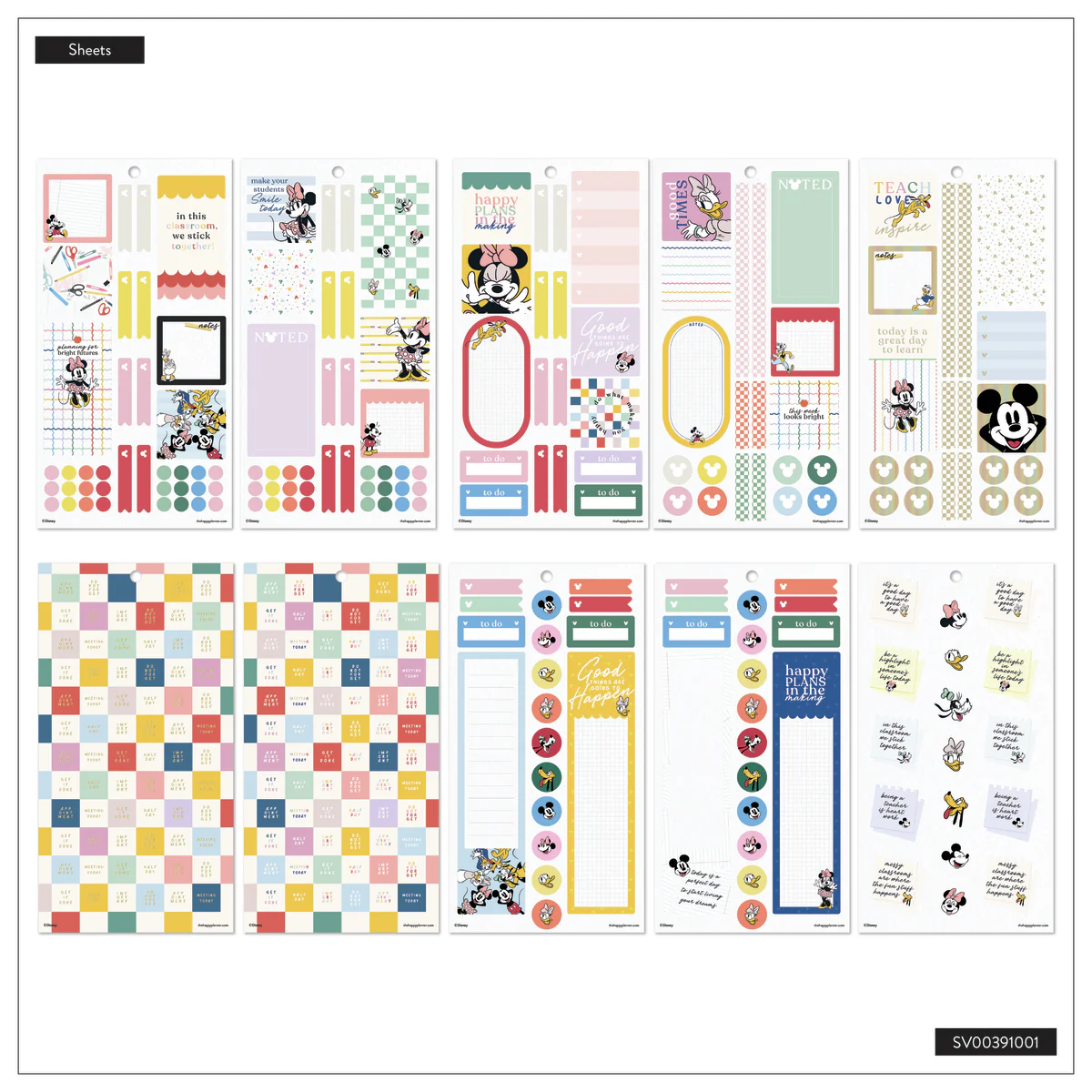 Disney Mickey Mouse & Friends Teacher - Value Pack Stickers 12 Disney Mickey Mouse & Friends Teacher - Value Pack Stickers
