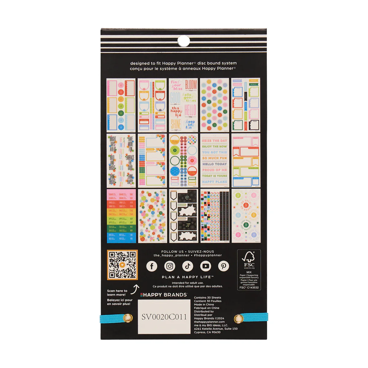 Optimistic Brights - Value Pack Stickers 12 Optimistic Brights - Value Pack Stickers