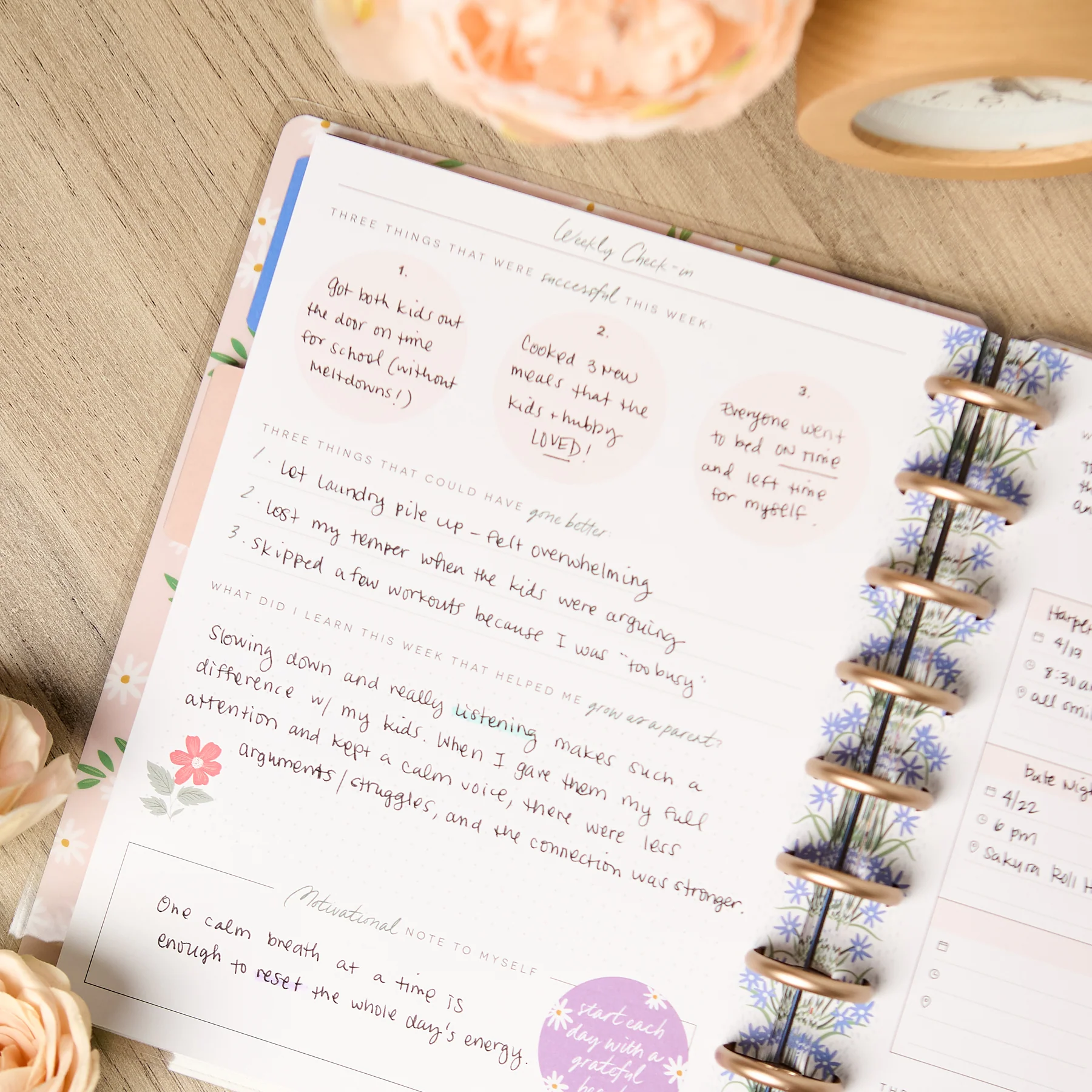 Cool Bloom Parenting - Classic Guided Parenting Journal - 80 Sheets