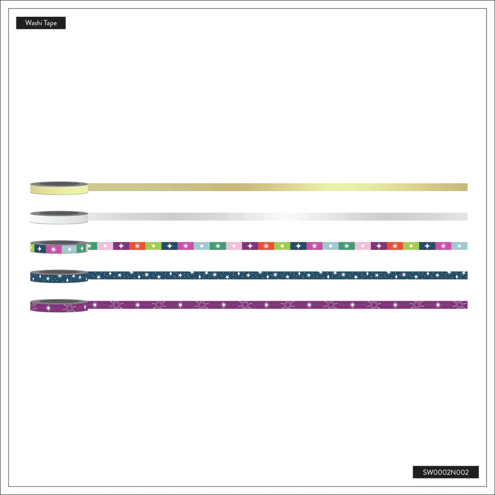 Holiday Washi Tape - 5 Pack Gift Set 5 Holiday Washi Tape - 5 Pack Gift Set