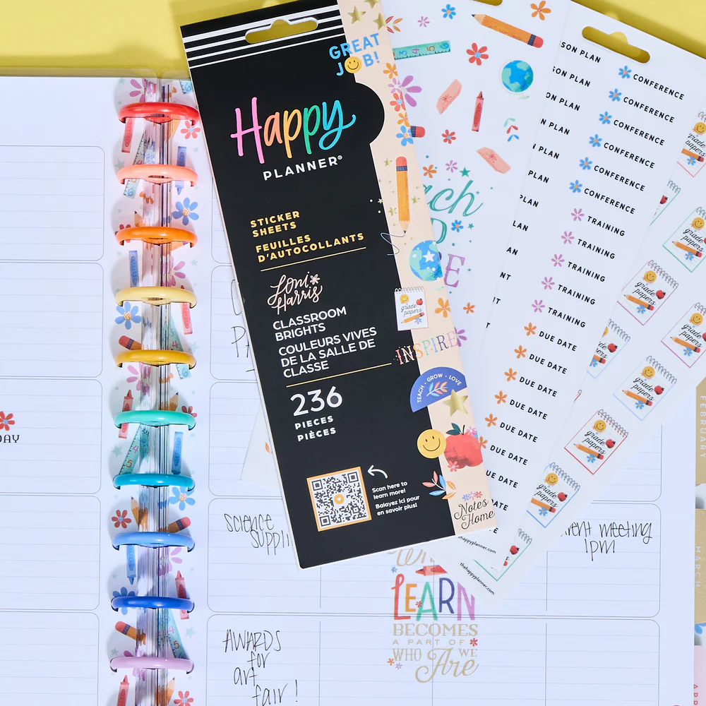 Classroom Brights Teacher - 8 Sticker Sheets