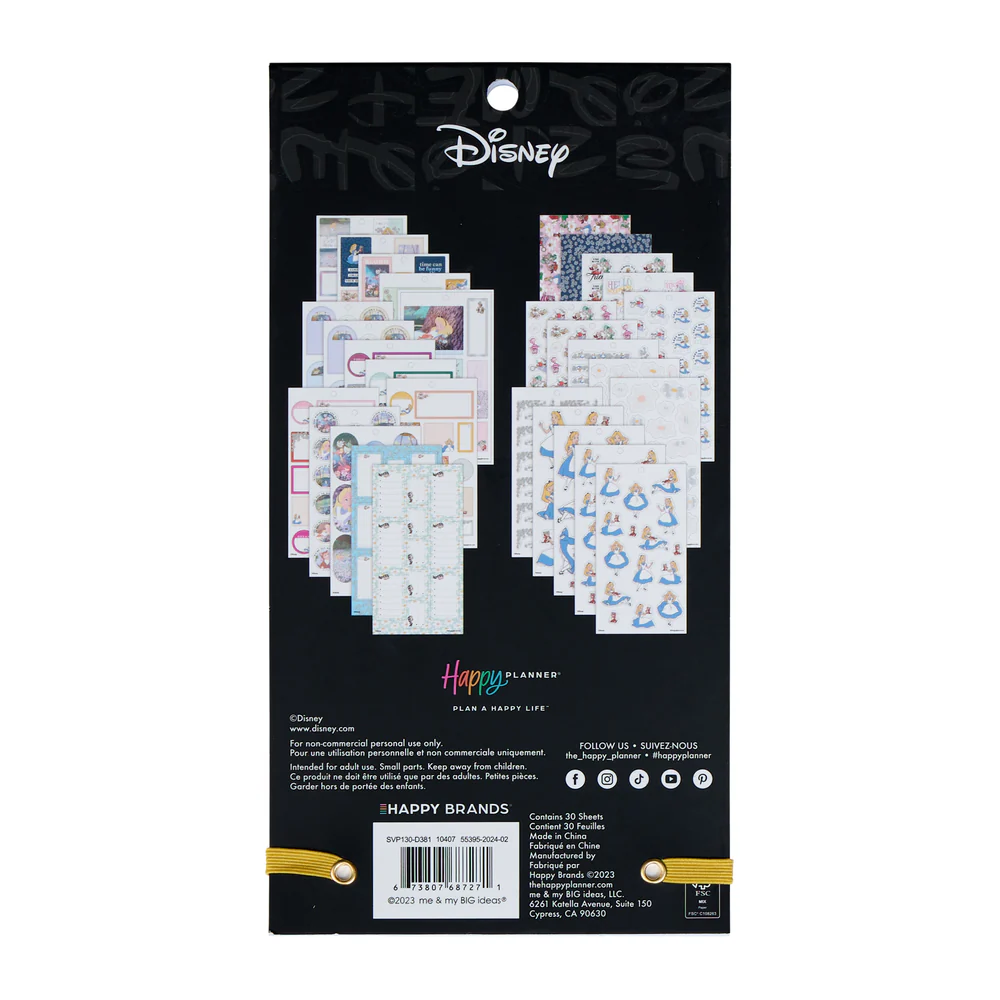 Disney Alice in Wonderland Curious - Value Pack Stickers 10 Disney Alice in Wonderland Curious - Value Pack Stickers