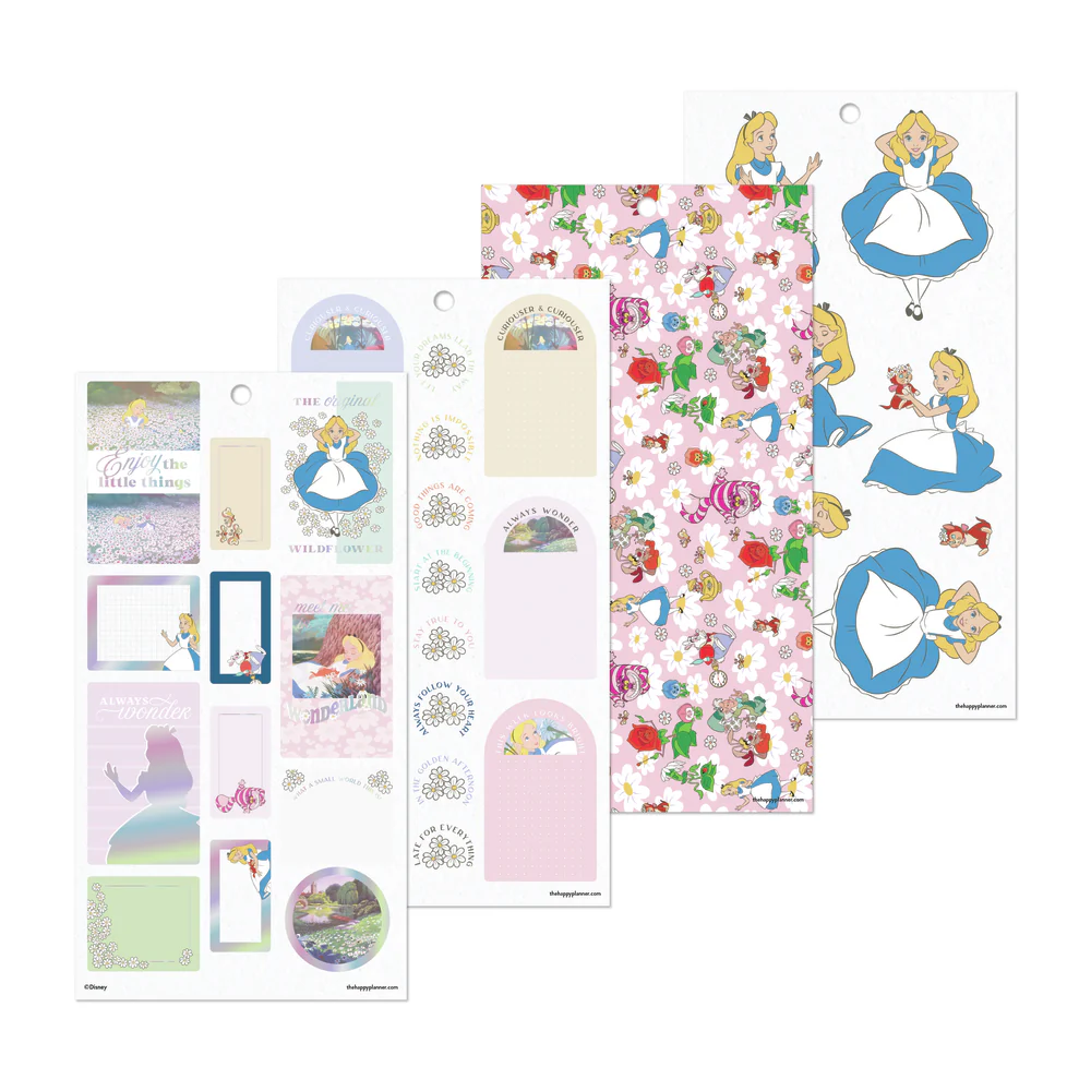 Disney Alice in Wonderland Curious - Value Pack Stickers 11 Disney Alice in Wonderland Curious - Value Pack Stickers