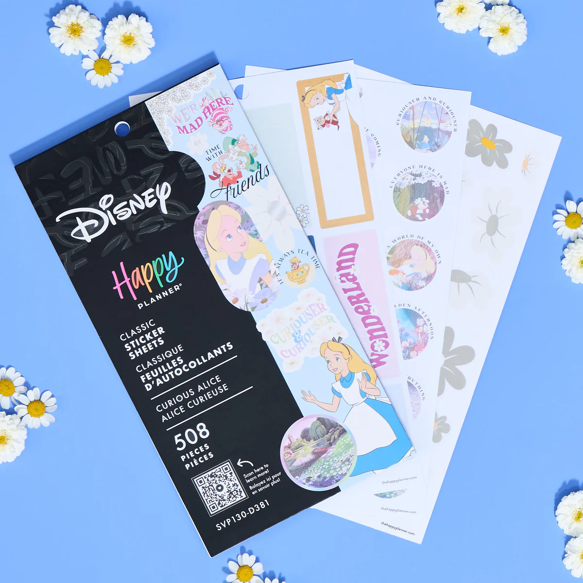 Disney Alice in Wonderland Curious - Value Pack Stickers 5 Disney Alice in Wonderland Curious - Value Pack Stickers