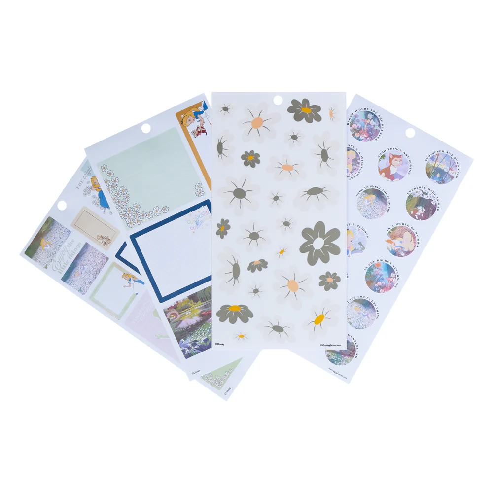 Disney Alice in Wonderland Curious - Value Pack Stickers 9 Disney Alice in Wonderland Curious - Value Pack Stickers