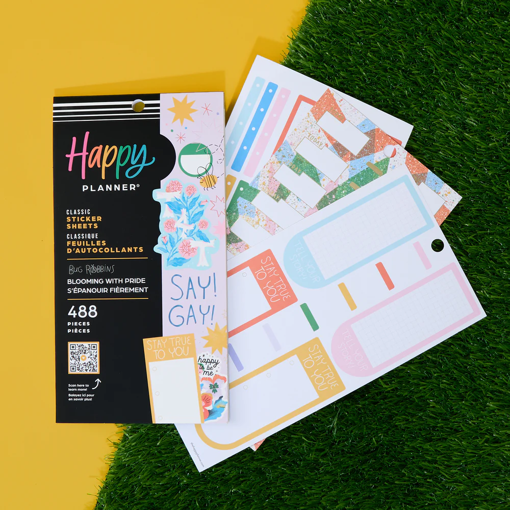 Bug Robbins x Happy Planner Blooming With Pride - Value Pack Stickers 4 Bug Robbins x Happy Planner Blooming With Pride - Value Pack Stickers