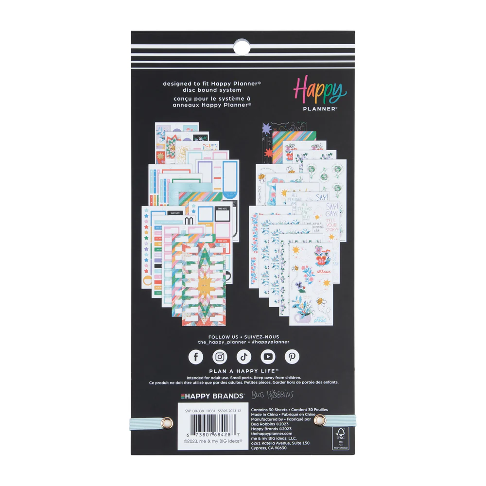 Bug Robbins x Happy Planner Blooming With Pride - Value Pack Stickers 8 Bug Robbins x Happy Planner Blooming With Pride - Value Pack Stickers