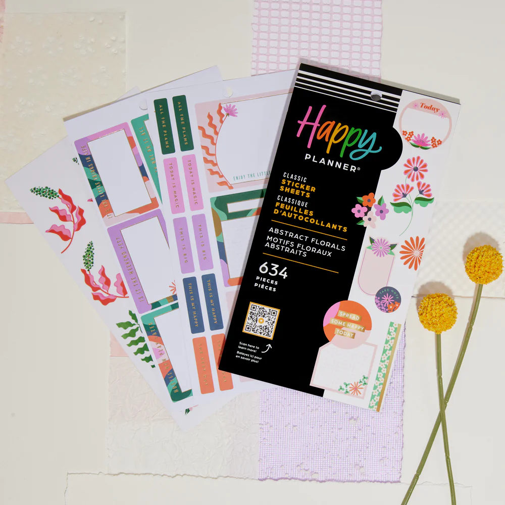 Abstract Florals - Value Pack Stickers