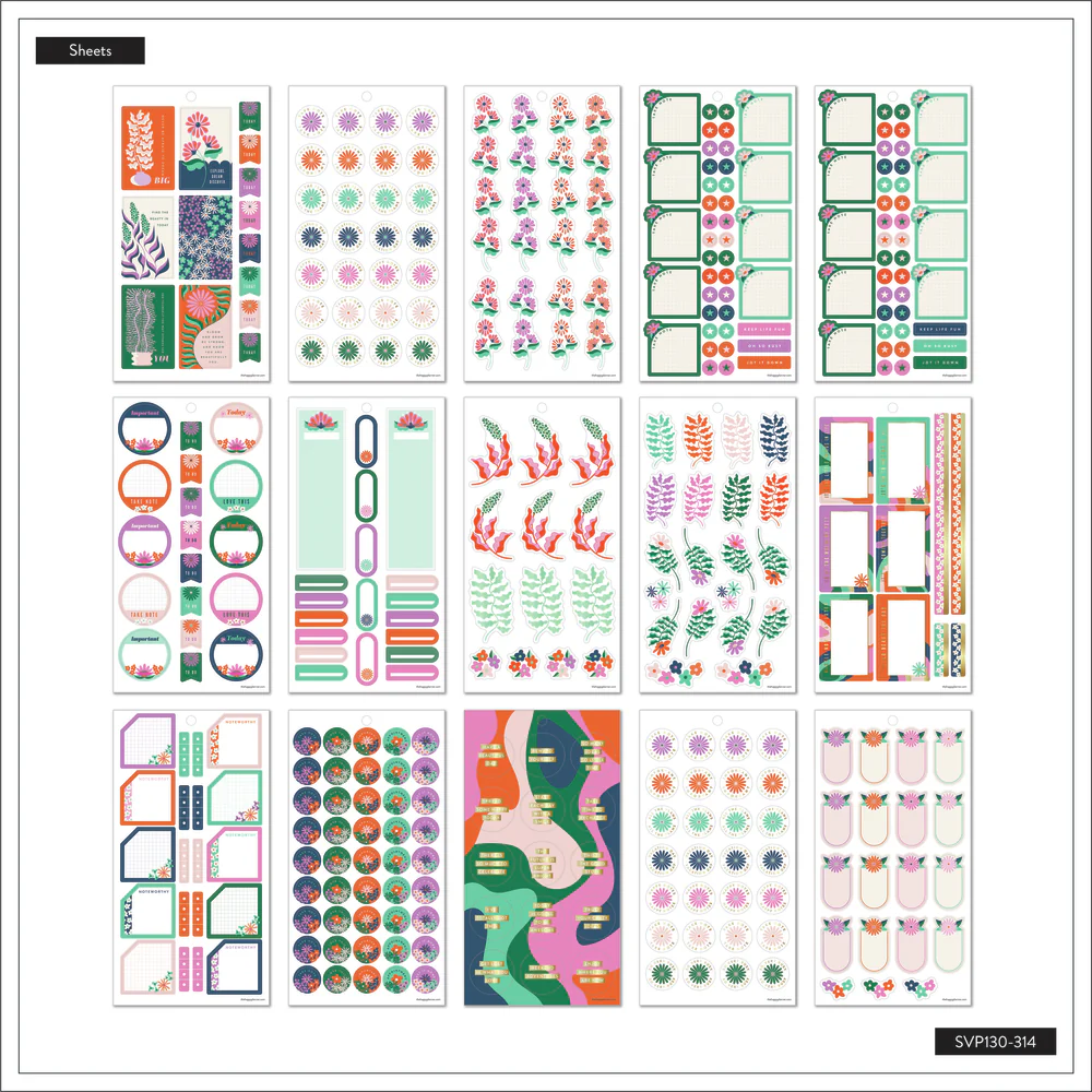 Abstract Florals - Value Pack Stickers 6 Abstract Florals - Value Pack Stickers