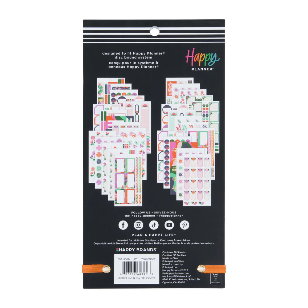 Abstract Florals - Value Pack Stickers 8 Abstract Florals - Value Pack Stickers