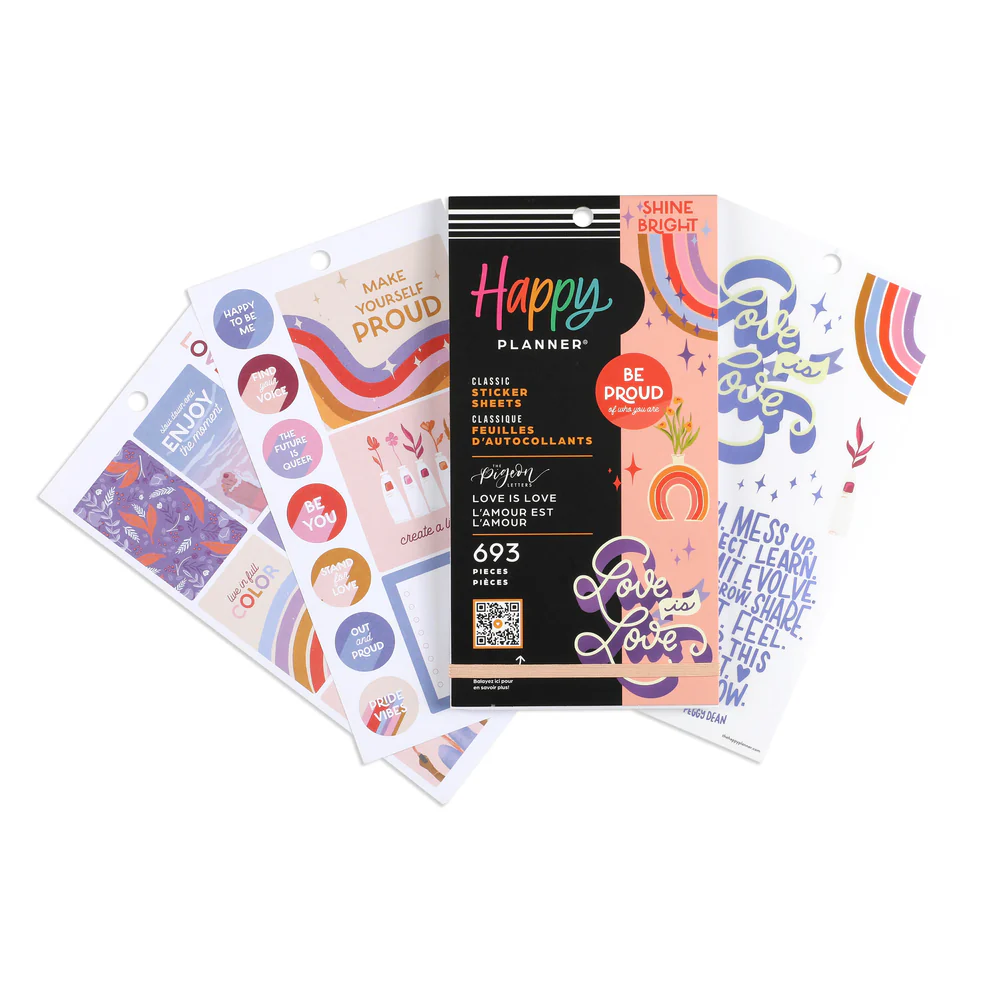 Love is Love Happy Planner x The Pigeon Letters - Value Pack Stickers 2 Love is Love Happy Planner x The Pigeon Letters - Value Pack Stickers