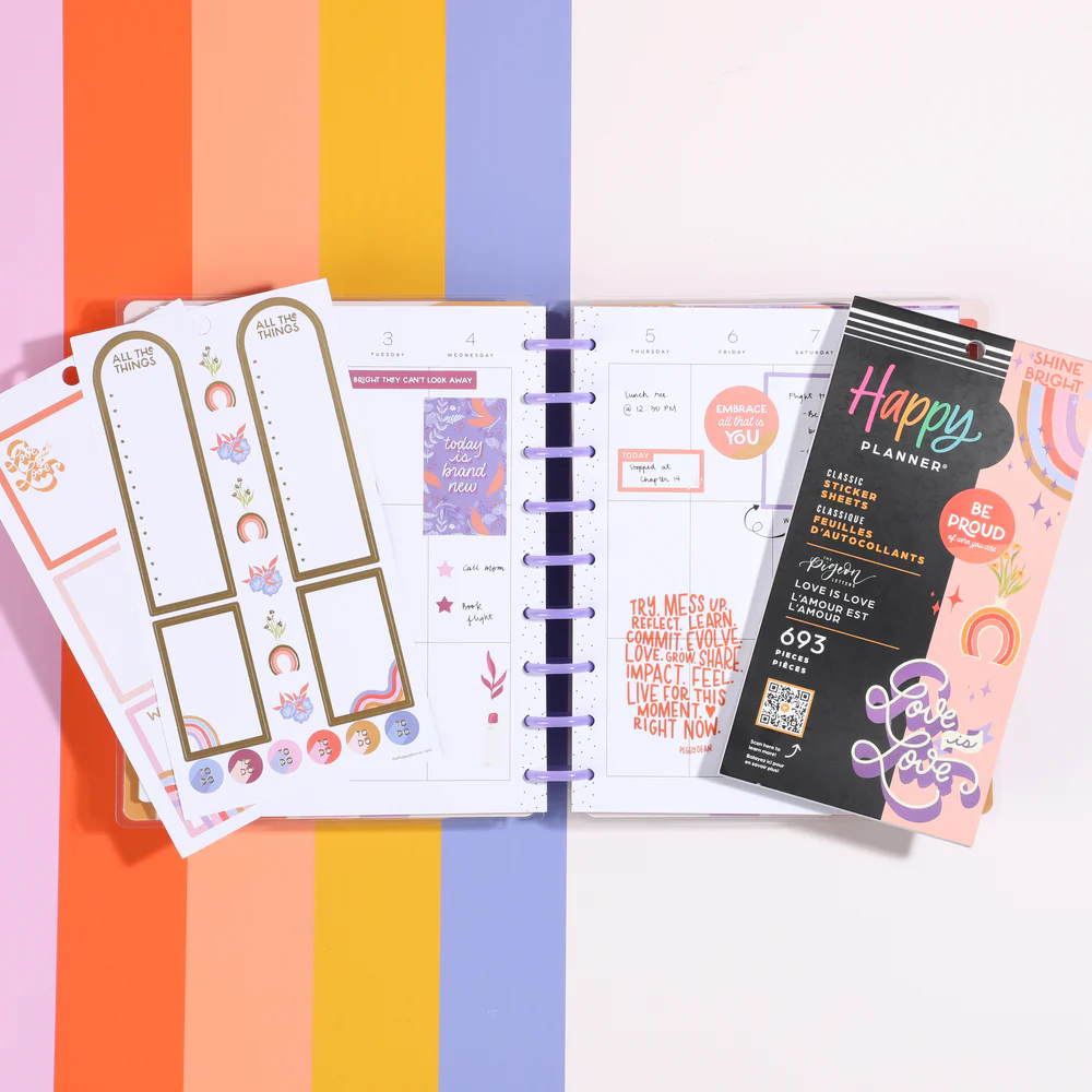 Love is Love Happy Planner x The Pigeon Letters - Value Pack Stickers 3 Love is Love Happy Planner x The Pigeon Letters - Value Pack Stickers