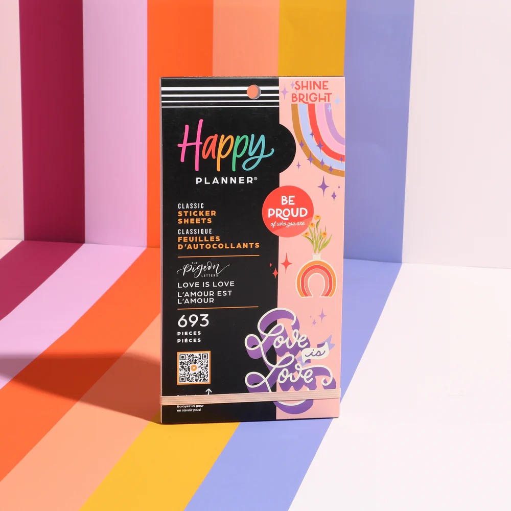 Love is Love Happy Planner x The Pigeon Letters - Value Pack Stickers 4 Love is Love Happy Planner x The Pigeon Letters - Value Pack Stickers