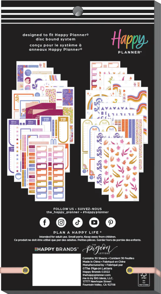 Love is Love Happy Planner x The Pigeon Letters - Value Pack Stickers 8 Love is Love Happy Planner x The Pigeon Letters - Value Pack Stickers