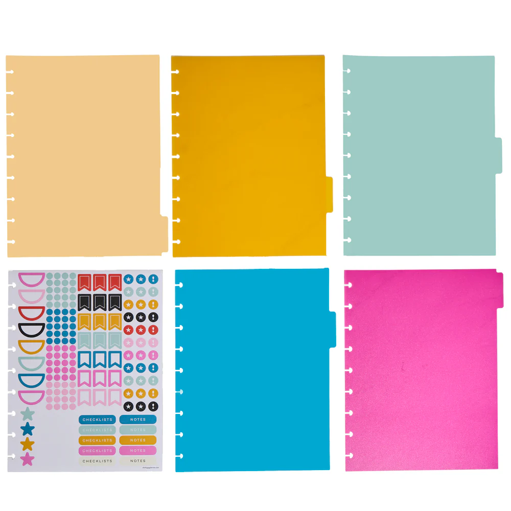 Happy Brights - Classic Plastic Dividers - 5 Pack 4 Happy Brights - Classic Plastic Dividers - 5 Pack