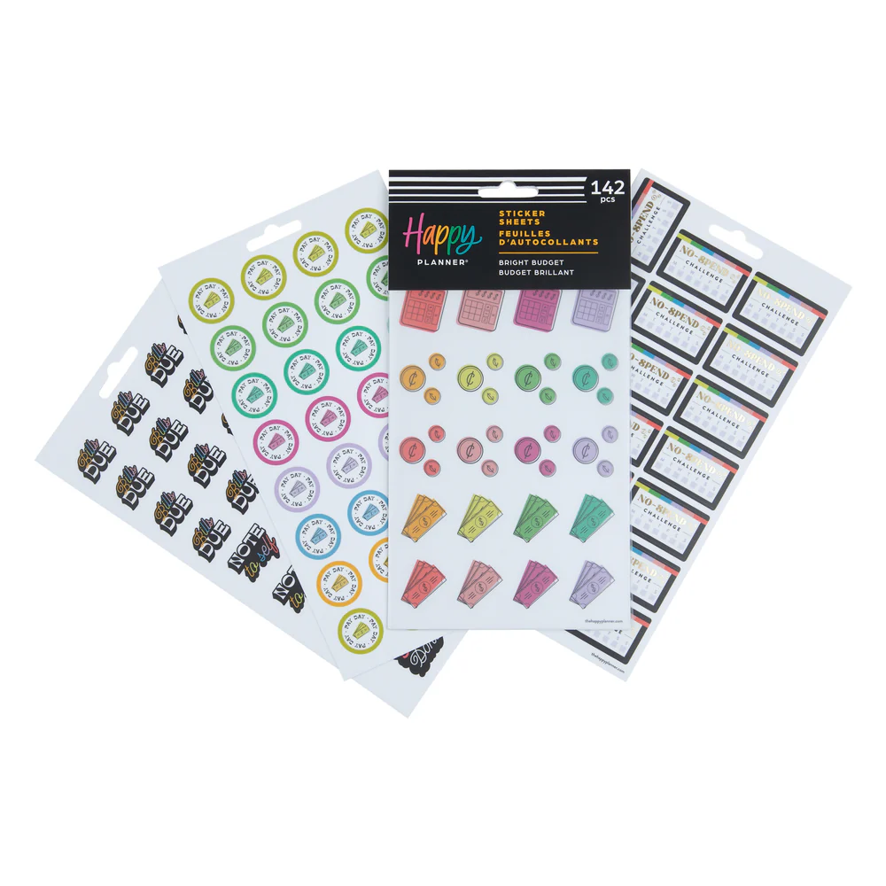 Bright Budget - 5 Sticker Sheets 4 Bright Budget - 5 Sticker Sheets