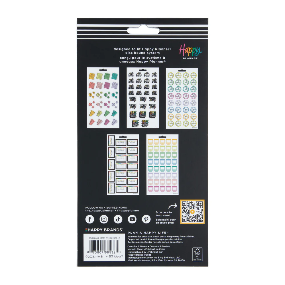 Bright Budget - 5 Sticker Sheets 6 Bright Budget - 5 Sticker Sheets
