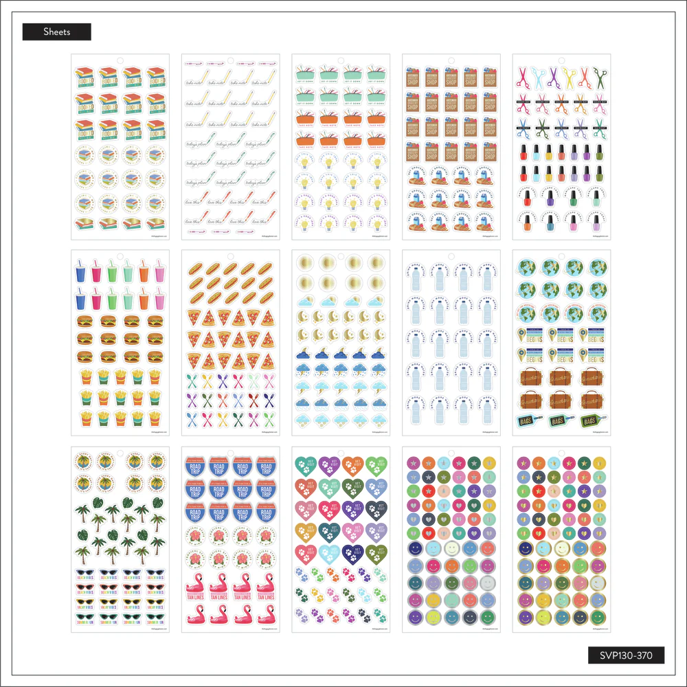 Everyday Bright + Bold Icons - Value Pack Stickers 6 Everyday Bright + Bold Icons - Value Pack Stickers