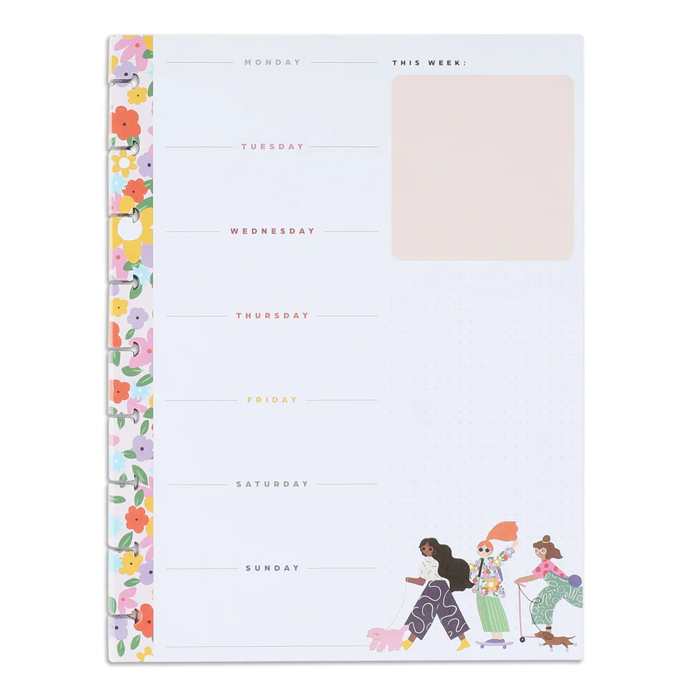 Groovin' & Movin' Block Notepad - Classic - 100 Sheets