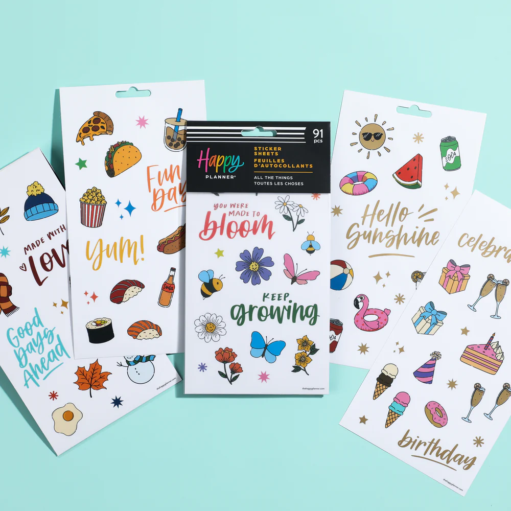 All the Things Icons - 5 Sticker Sheets
