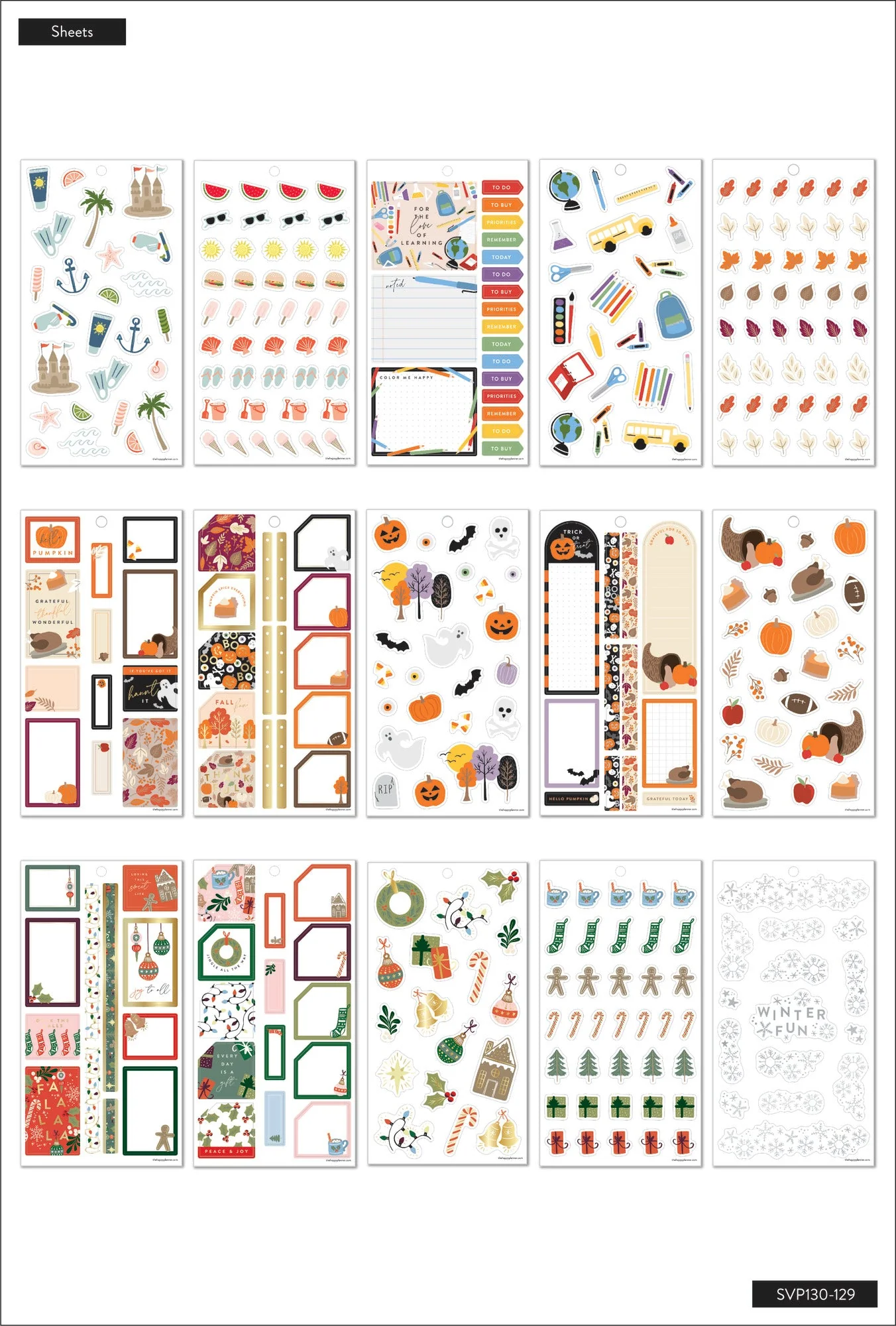 Value Pack Stickers - Cheerful Seasons 4 Value Pack Stickers - Cheerful Seasons