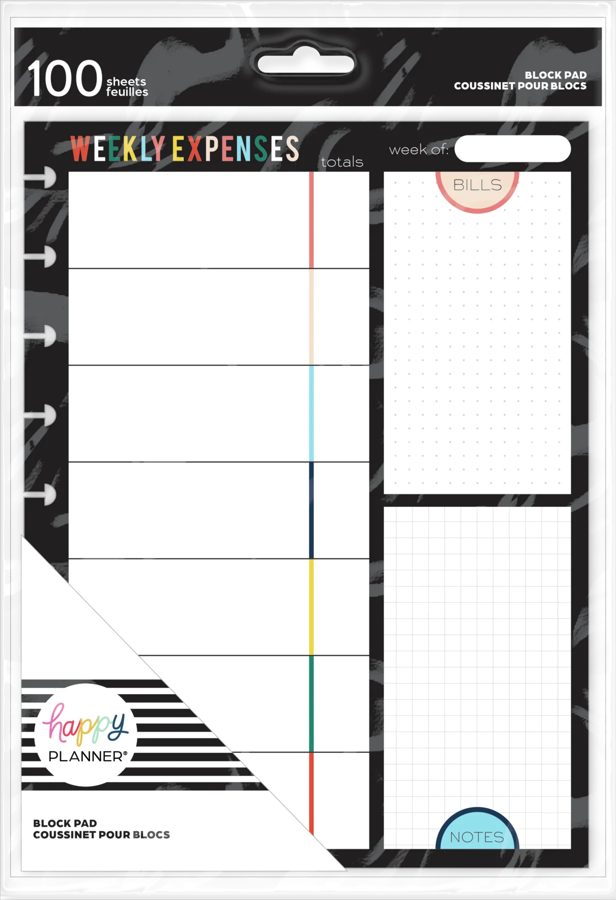 Bright Retro Budgeting Block Notepad - Classic - 100 Sheets 5 Bright Retro Budgeting Block Notepad - Classic - 100 Sheets