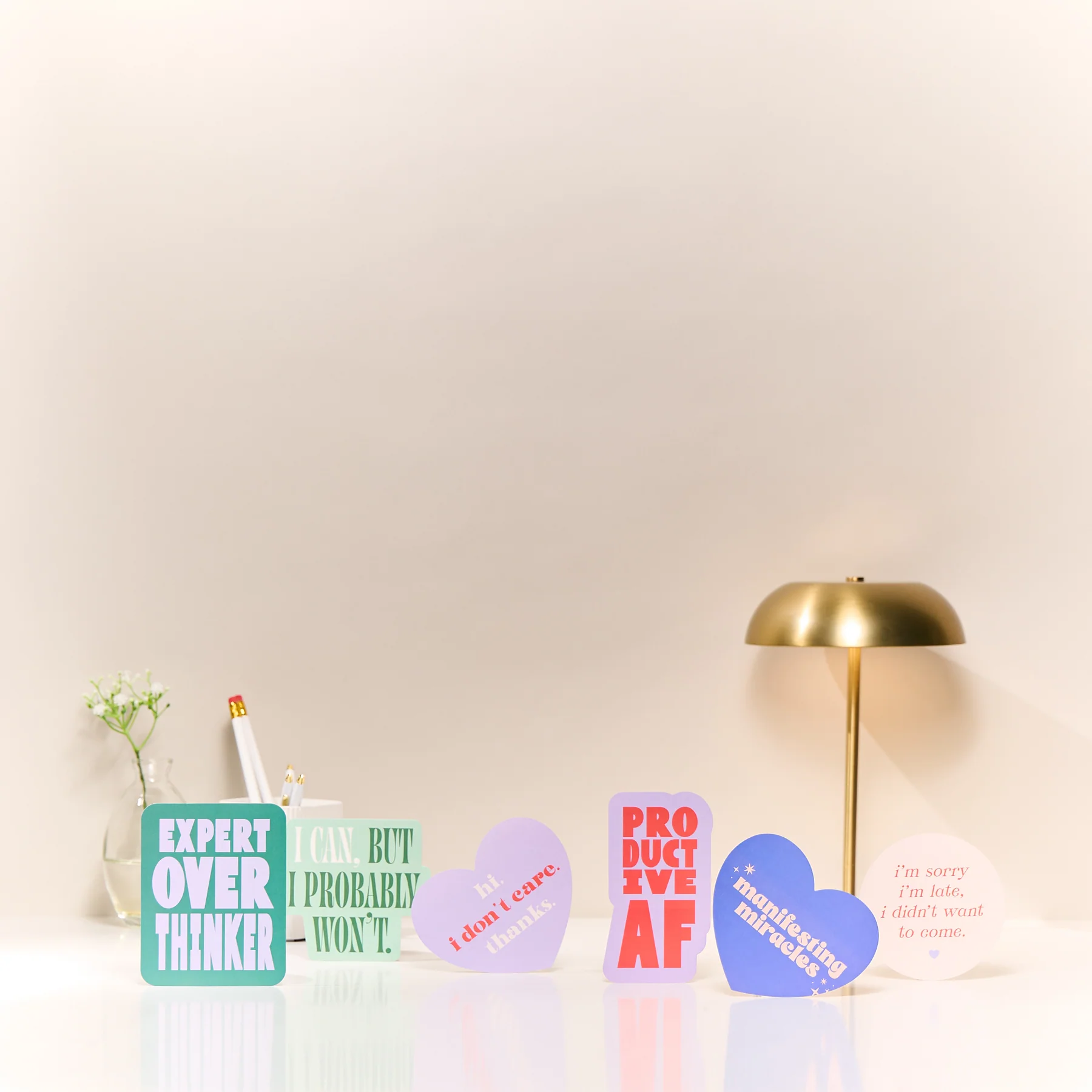 Current Mood - Die Cut Stickers - 6 Pack