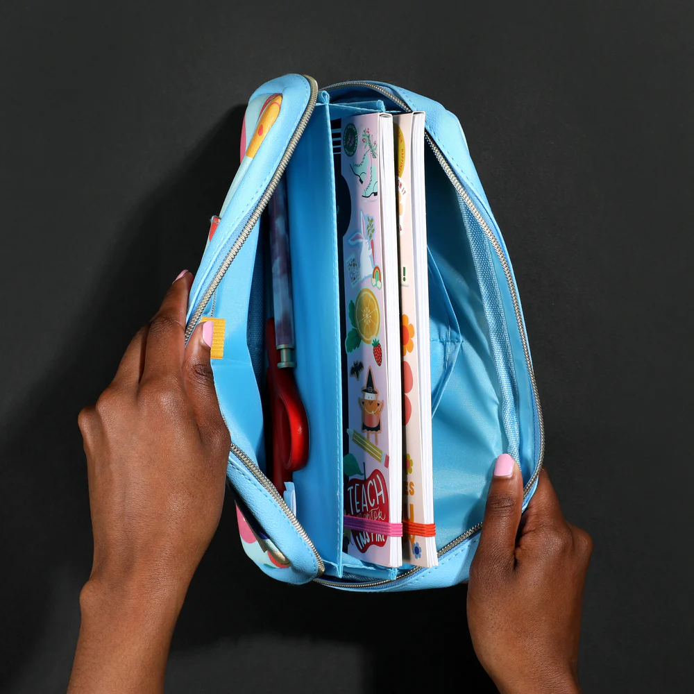 Super Happy - Sticker Storage Zip Folio 3 Super Happy - Sticker Storage Zip Folio