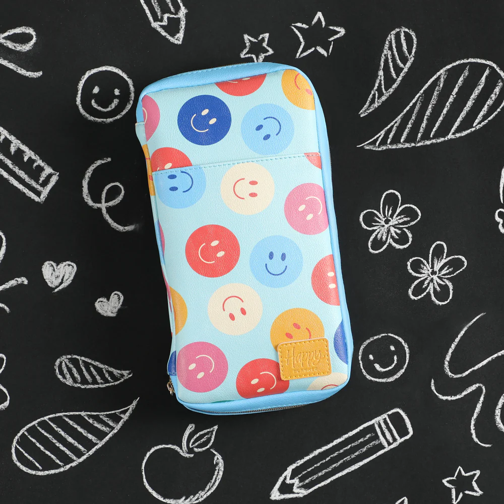 Super Happy - Sticker Storage Zip Folio 5 Super Happy - Sticker Storage Zip Folio