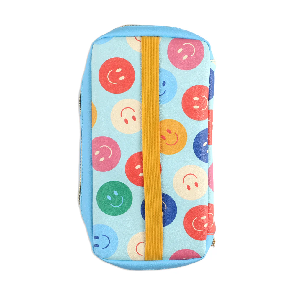 Super Happy - Sticker Storage Zip Folio 7 Super Happy - Sticker Storage Zip Folio