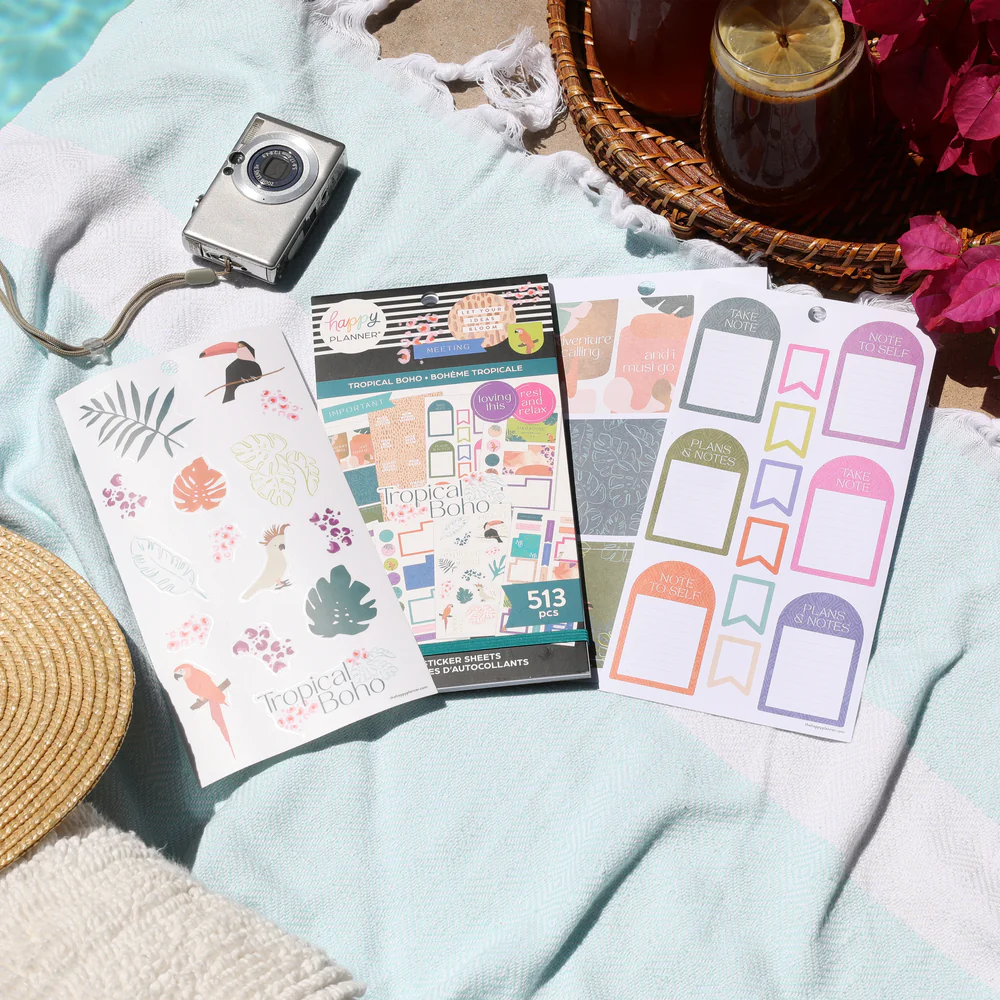 Value Pack Stickers - Tropical Boho 4 Value Pack Stickers - Tropical Boho