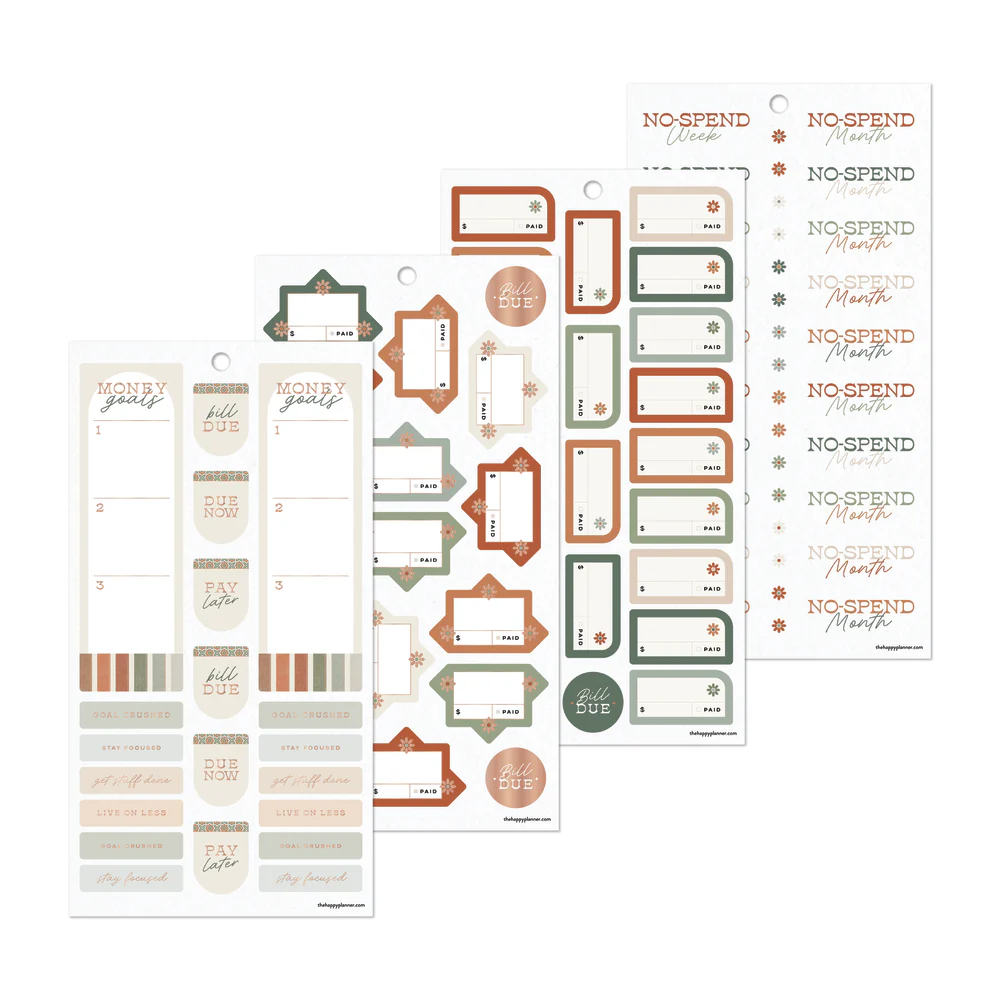 Sage & Terracotta Budget - Value Pack Stickers 4 Sage & Terracotta Budget - Value Pack Stickers