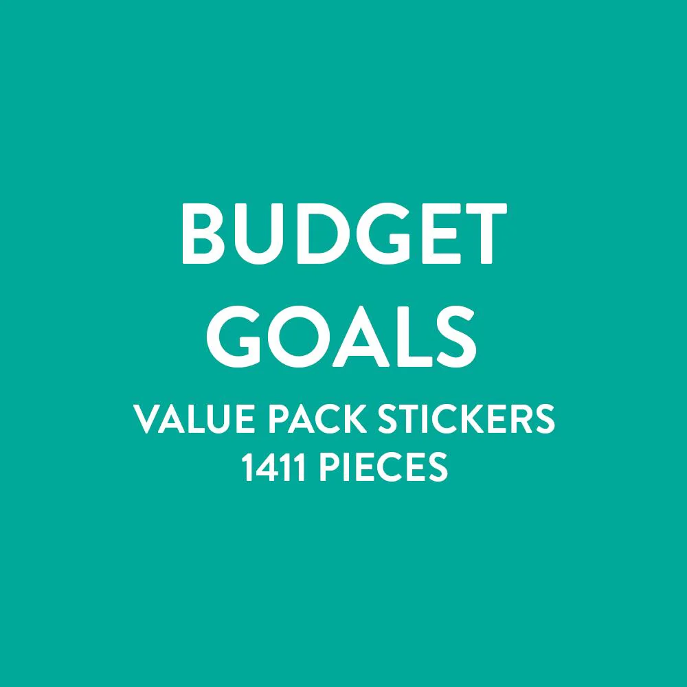 Value Pack Stickers - Budget Goals 5 Value Pack Stickers - Budget Goals