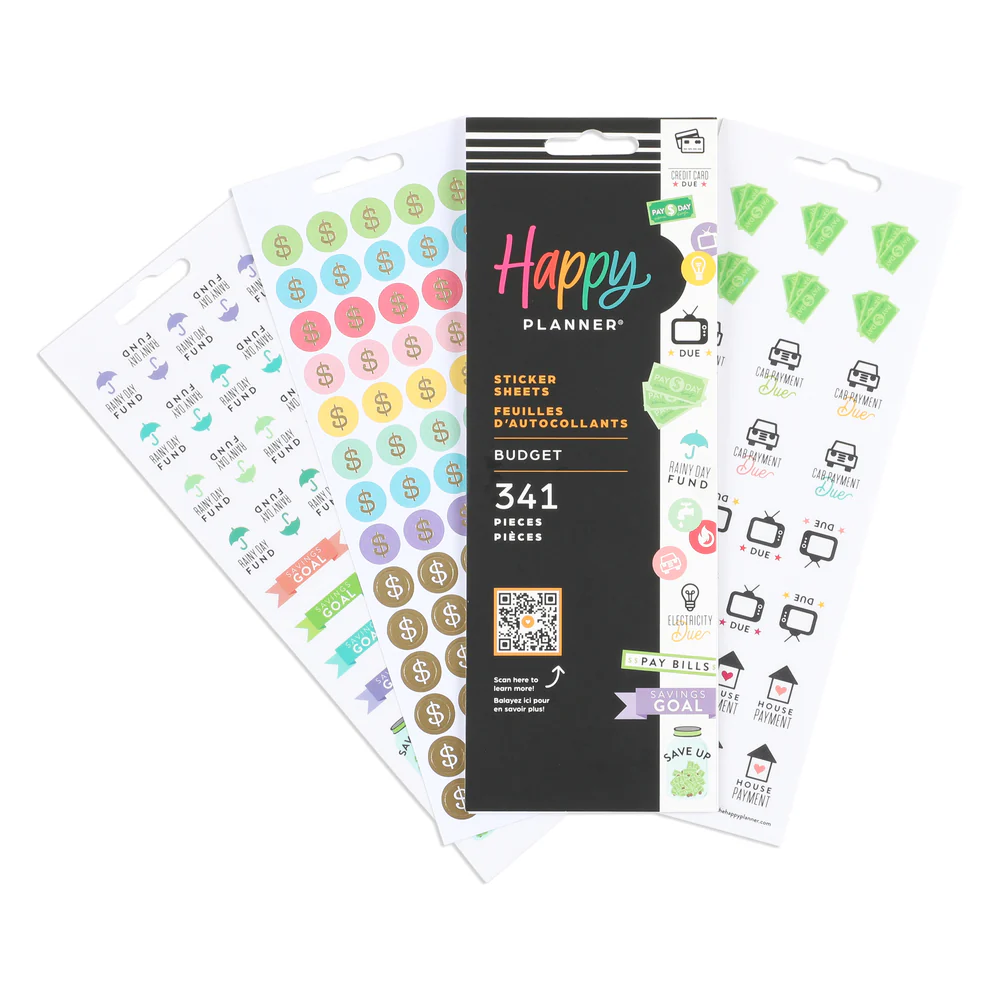 Save Up Budget - 8 Sticker Sheets 5 Save Up Budget - 8 Sticker Sheets