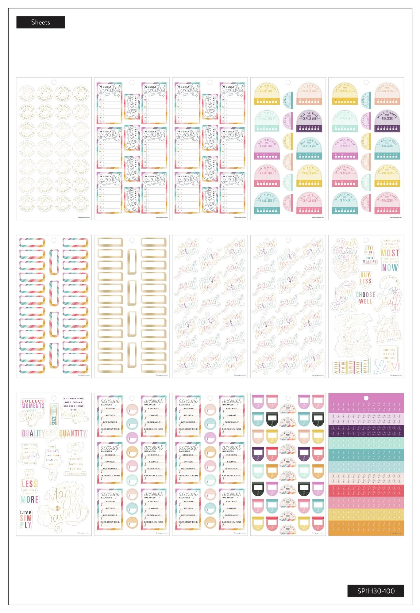 Value Pack Stickers - Save Now Spend Later 3 Value Pack Stickers - Save Now Spend Later
