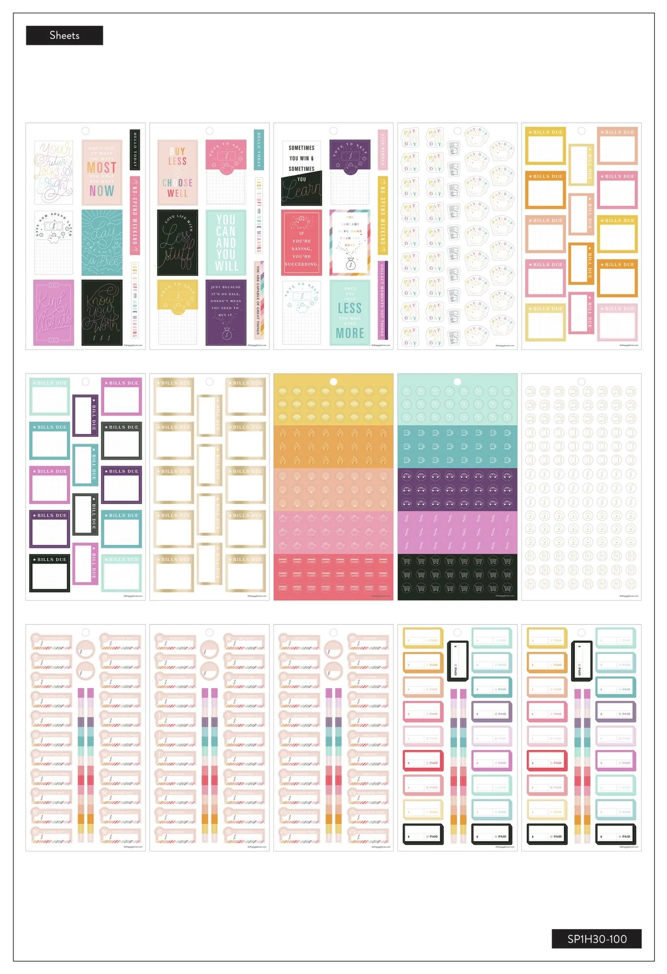 Value Pack Stickers - Save Now Spend Later 4 Value Pack Stickers - Save Now Spend Later