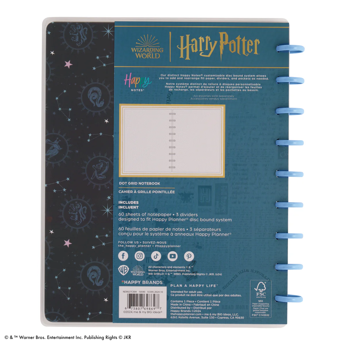 Harry Potter - Dot Grid Classic Notebook - 60 Sheets 11 Harry Potter - Dot Grid Classic Notebook - 60 Sheets