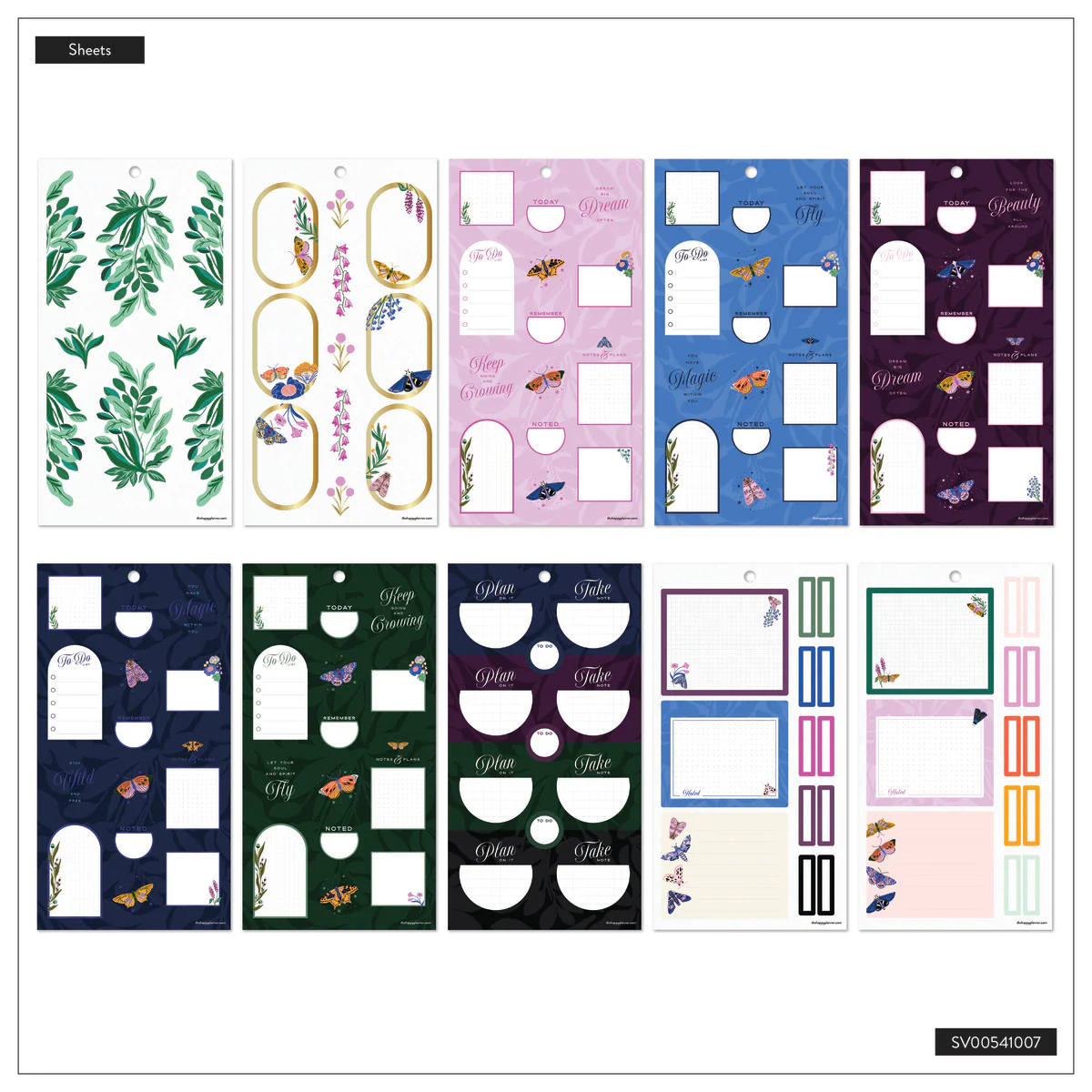 Butterfly Botanics - Value Pack Stickers 8 Butterfly Botanics - Value Pack Stickers