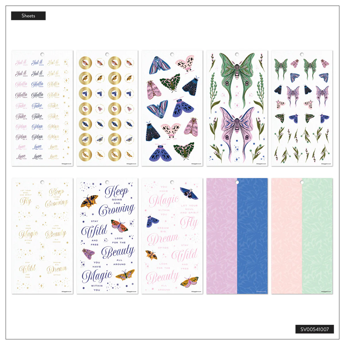 Butterfly Botanics - Value Pack Stickers 9 Butterfly Botanics - Value Pack Stickers